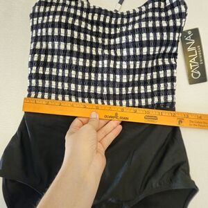 Catalina Black and White Swimsuit NWT Size L